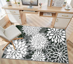 3x5 Washable Rug for Living Room Tropical Botanical Modern Floral Chenille Area - Image 7