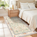 Botanical Beige 3x5 Area Rug by ZHXXUJ