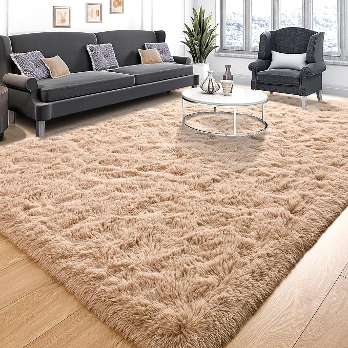 Tepook Super Soft Fluffy Rugs for Bedroom, Shag 5x8 Area Rugs for Living Room by Tepook