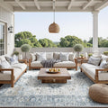 GENIMO Outdoor & Indoor Area Rug 8'x10', Waterproof, Non-Shedding, Easy Cleaning by GENIMO