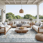 GENIMO Outdoor & Indoor Area Rug 8'x10', Waterproof, Non-Shedding, Easy Cleaning by GENIMO