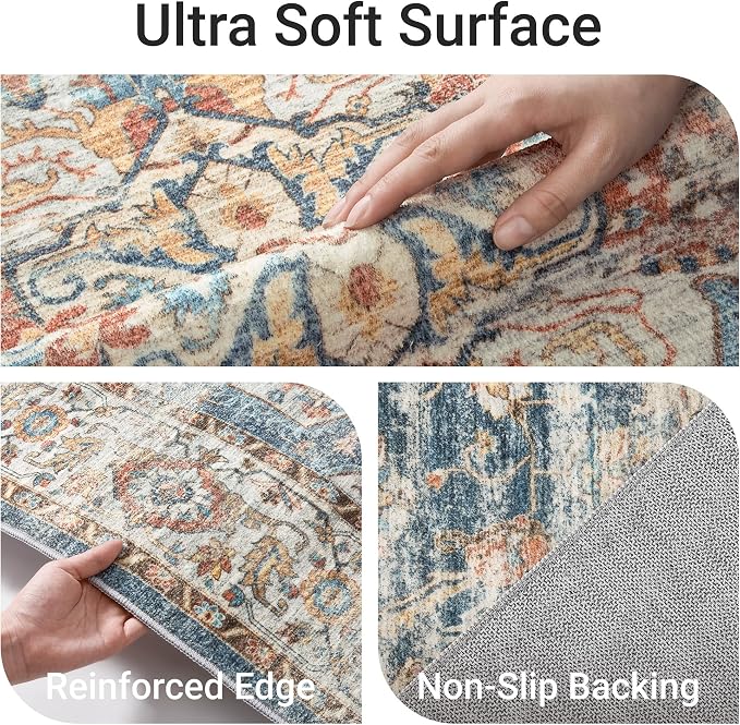 befbee Washable Rug 8x10 Area Rugs - Image 3