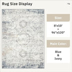 Soalmost Washable Area Rug 8x10, Large Soft Rugs - Image 5