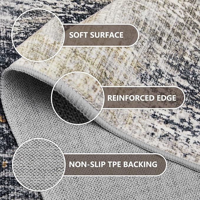 4x6 Washable Area Rugs - Image 5