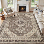 7x9 Washable Area Rug, Large Rugs by JessibouAreaRug