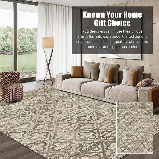 RUGSURE Washable Area Rugs, Pet & Child Friendly, Vibrant Colors Rugs - Image 3