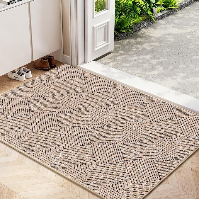 Indoor Door Mat 30"x47" Large, Low-Profile Welcome Front Door Mat Indoor by NaolotureHome
