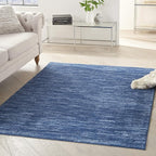 Nourison Home Nourison Essentials Navy Blue 4' x 6' Area Rug by NourisonHome