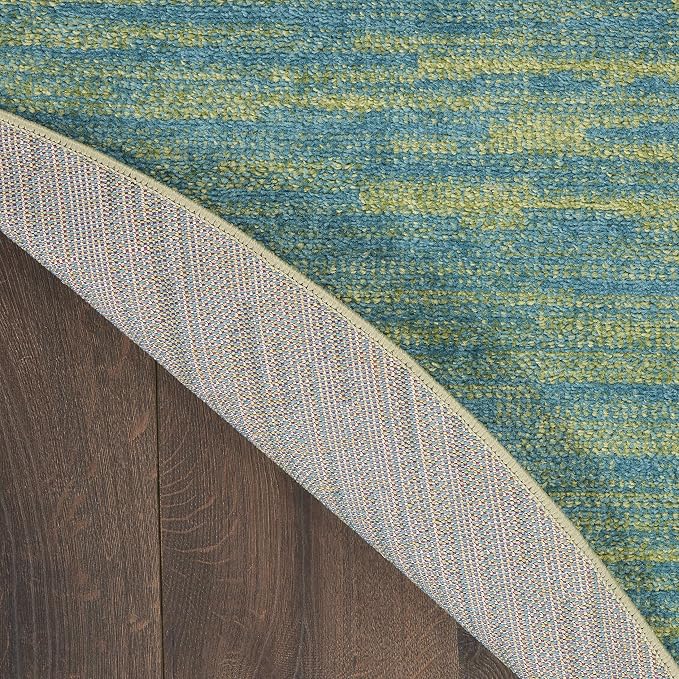 Nourison Home Nourison Essentials Blue Green 6' x Round Area Rug - Image 5