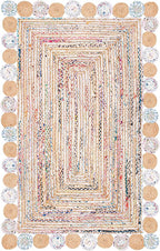 SAFAVIEH Cape Cod Collection 2' x 3' Beige / Multi CAP201B Handmade Boho by Unknown