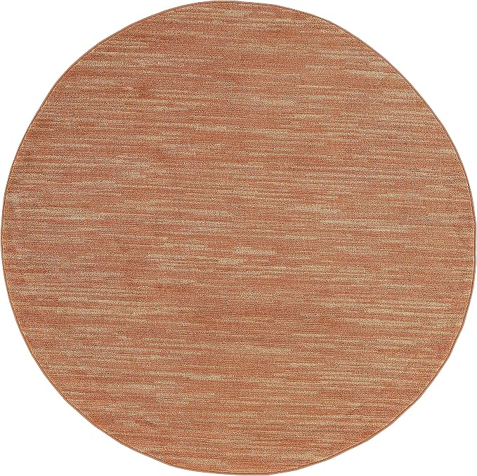 Nourison Home Nourison Essentials Rust 6' x Round Area Rug - Image 5