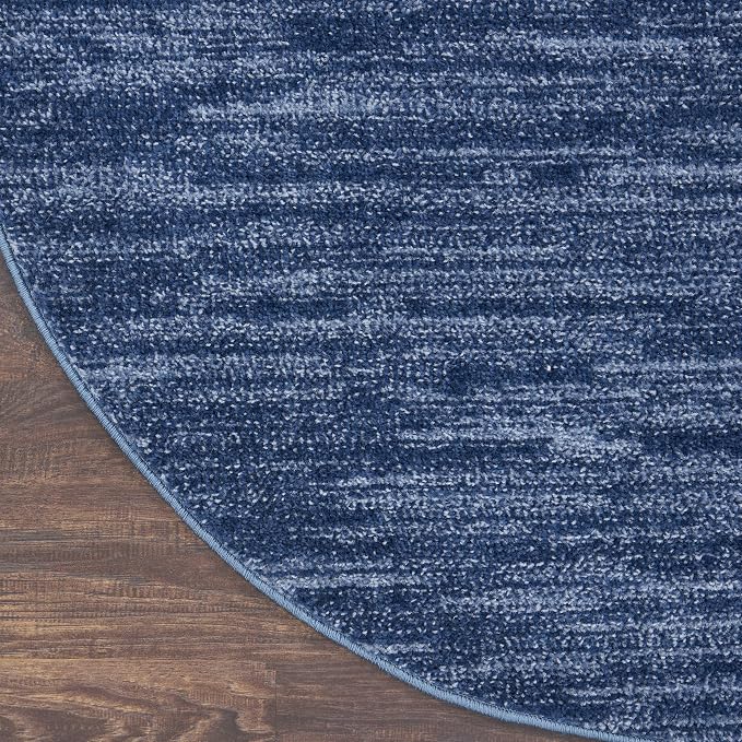 Nourison Home Nourison Essentials Navy Blue 6' x 9' Oval Area Rug - Image 7