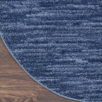 Nourison Home Nourison Essentials Navy Blue 6' x 9' Oval Area Rug - Image 7