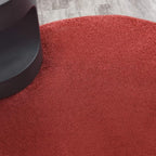 Nourison Home Nourison Essentials Brick Red 4' x Round Area Rug - Image 2