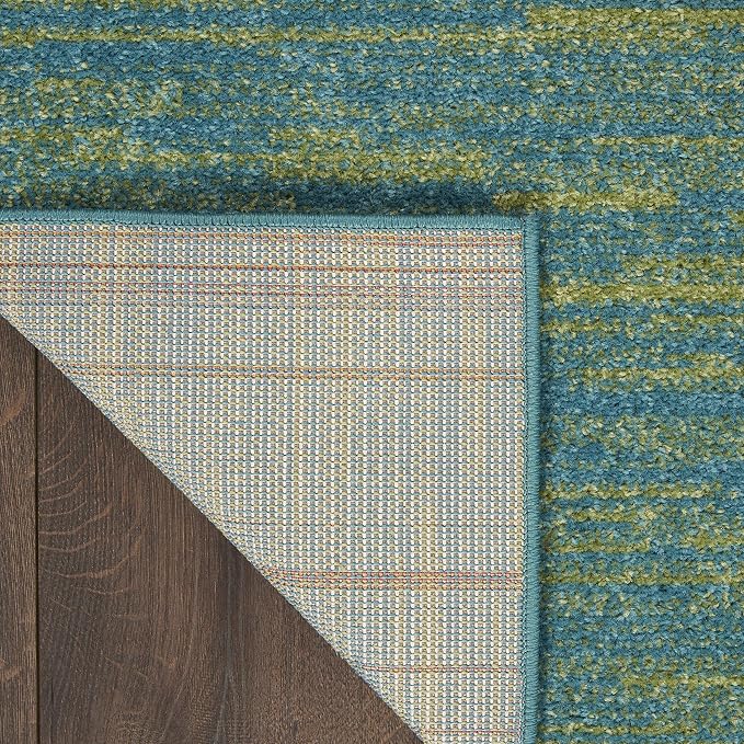 Nourison Home Nourison Essentials Blue Green 6' x 9' Area Rug - Image 5