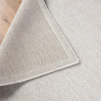 CAMILSON Easy Jute Rug 4x6, Indoor Outdoor Off-White Color Fiber Area Rugs - Image 8