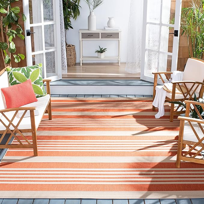 SAFAVIEH Washable Rug Outdoor Courtyard Collection - Image 7