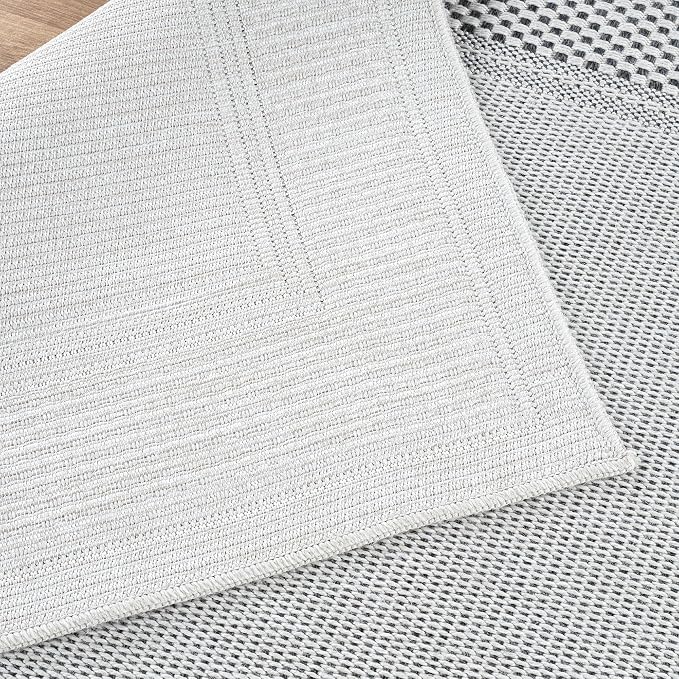 CAMILSON Easy Jute Rug 2x3, Indoor Outdoor Off-White Color Fiber Area Rugs - Image 7
