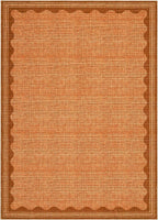 GarveeHome Scalloped Orange Door Mat Indoor Rugs - Image 3