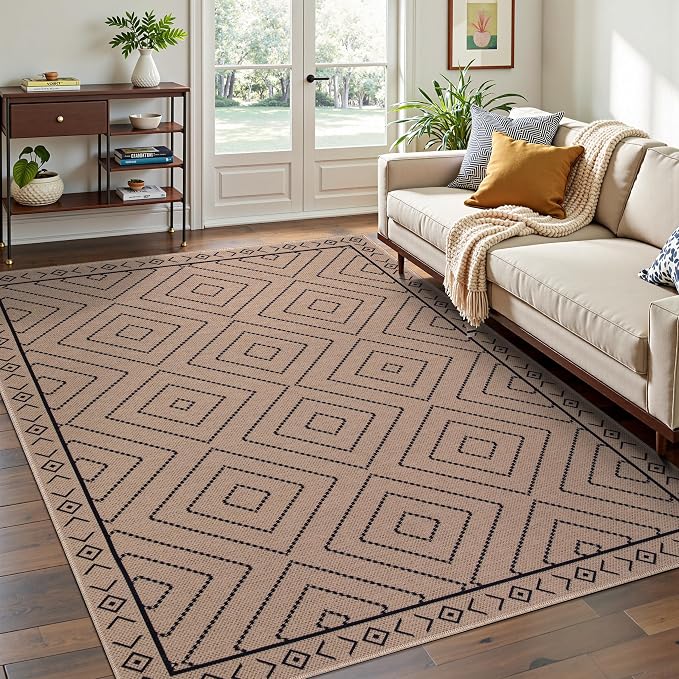 Tangsoo Modern Easy Jute 4x6 Outdoor Rug - Image 2