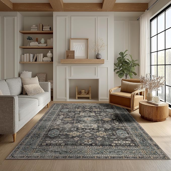 Ruaruarug Washable Area Rug 5x7 by Ruaruarug