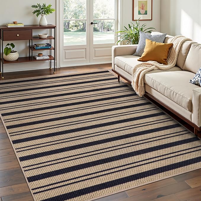 Tangsoo Stripe Easy Jute Rug 4x6 - Image 2