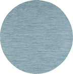 SAFAVIEH Courtyard Collection 6'7'' Round Aqua/Grey CY8521 Indoor/ Outdoor - Image 3