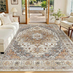 Madane 5x7 Area Rugs for Living Room, Stain Resistant Washable Rugs, Non-Slip by Madane