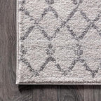 JONATHAN Y Boho Vintage Diamond Cream/Gray Runner Rug 2X20 ft, Moroccan Hype - Image 7