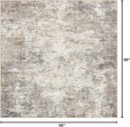 UERMEI Square Area Rugs : Washable 8x8 Neutral Modern Abstract Carpet - Image 2