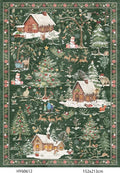Holiday Christmas Rugs Kitchen Sets of 3 by BYYVOORugsforYourHome