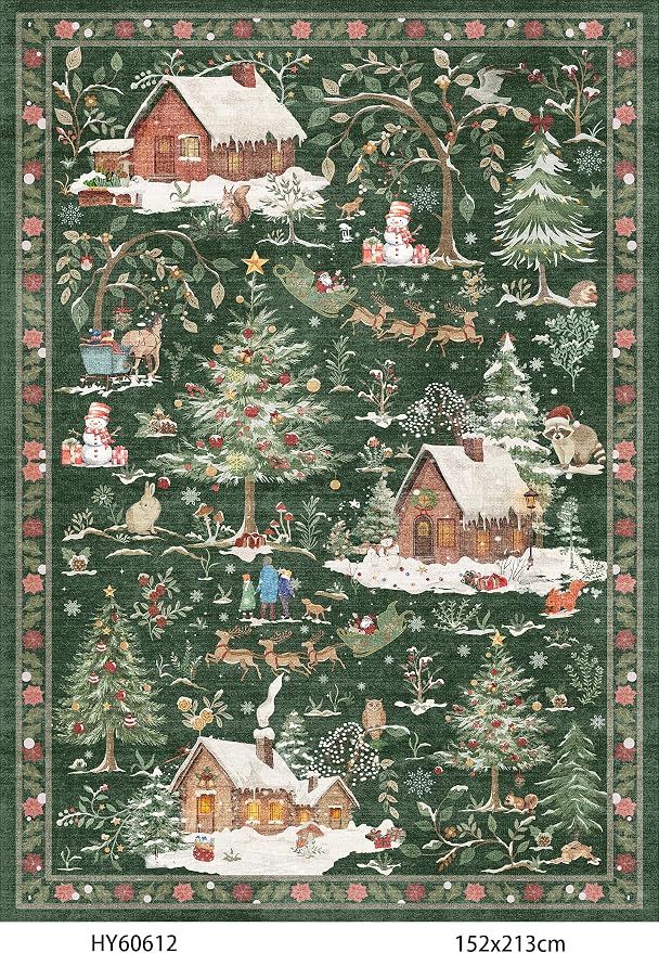 Holiday Christmas Rugs Kitchen Sets of 3 by BYYVOORugsforYourHome