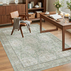Soalmost 4x6 Area Rugs for Living Room, Vintage Washable Rugs for Dining Room - Image 2