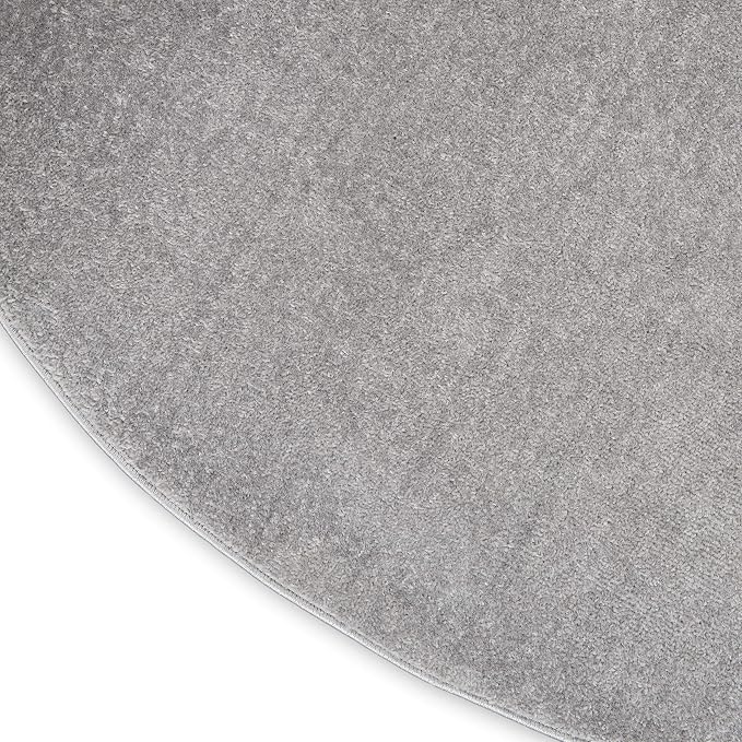 Nourison Home Nourison Essentials Silver Grey 8' x Round Area Rug - Image 7