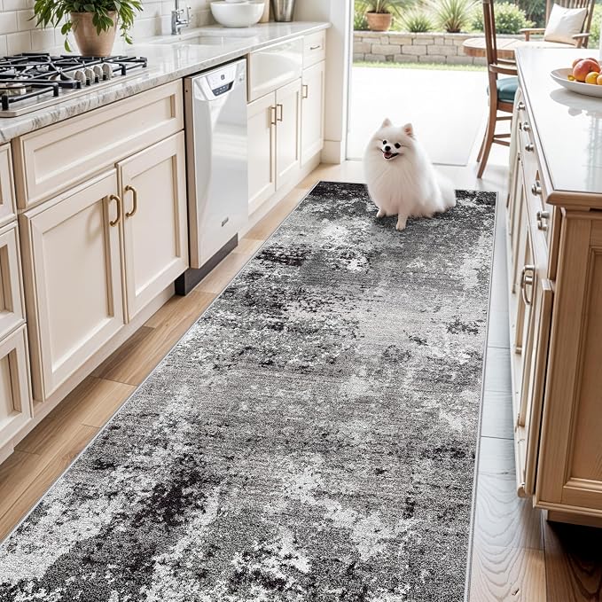 4x10 ft Extra Wide Hallway Rug – Non-Slip Washable Large Carpet Runner by BYYVOORugsforYourHome