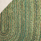 SAFAVIEH Cape Cod Collection 6' Round Green/Natural CAP201Y Handmade Boho - Image 6
