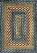 Maples Rugs Marion Bohemian Braided-Style Print Area Rug – Made in USA – by MaplesRugs