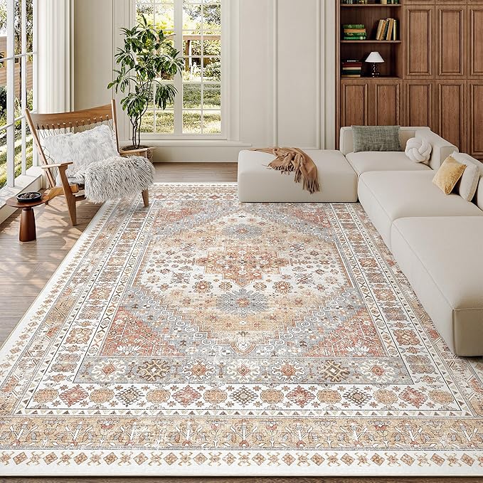 zesthome 7x9 Area Rug, Super Soft Washable Rugs by Zesthome