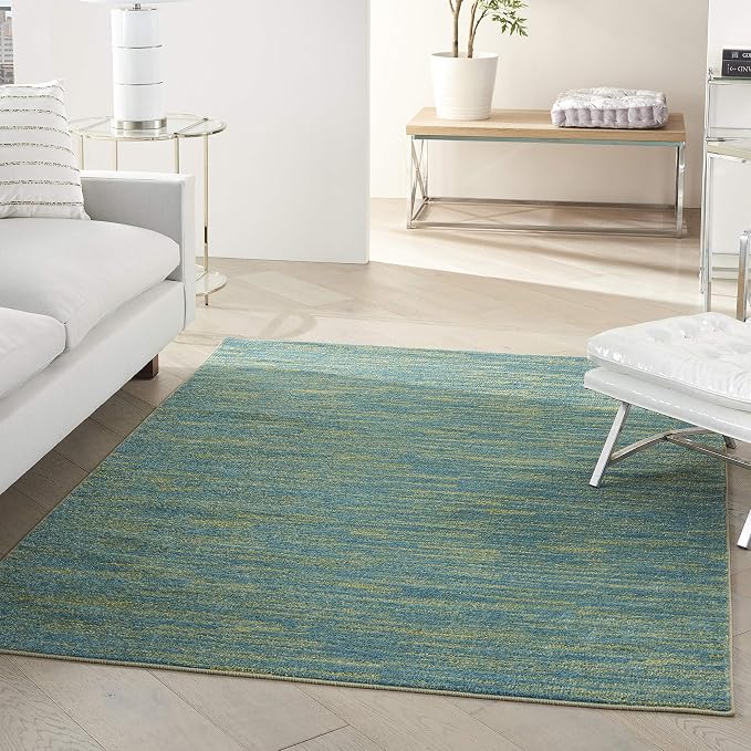 Nourison Home Nourison Essentials Blue Green 4' x 6' Area Rug by NourisonHome
