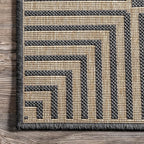 Nuloom Asha Dark Grey/Ivory, Striped Border, Soft and Cozy, High Traffic - Image 8