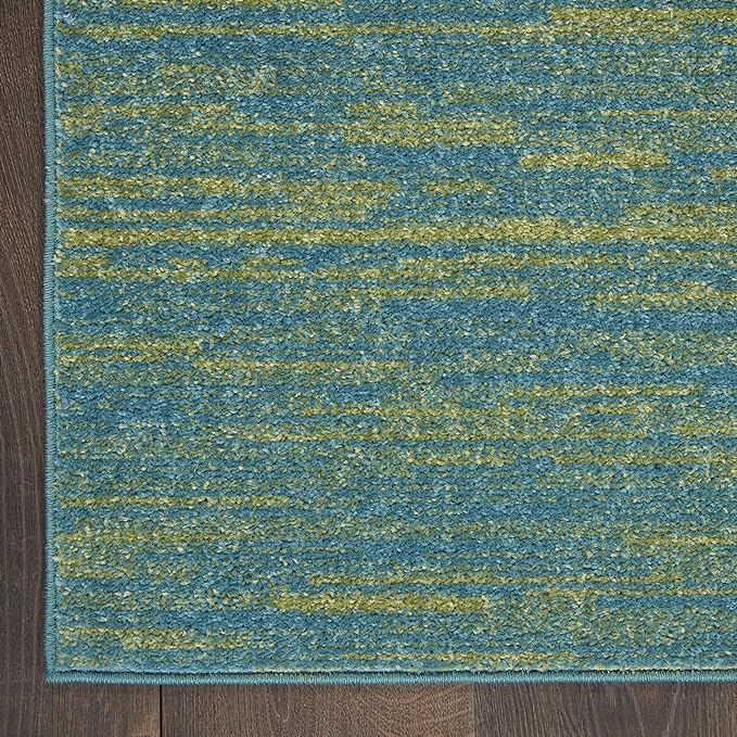 Nourison Home Nourison Essentials Blue Green 8' x 10' Area Rug - Image 6
