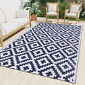 Smiry Waterproof Outdoor Rug 9X18 ft, Reversible Plastic Straw Patio Camping by Smiry