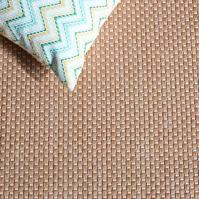 SAFAVIEH Courtyard Collection 7'1" Round Natural/Cream CY8521 Indoor/ Outside - Image 7
