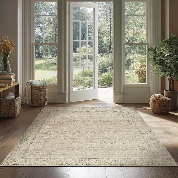 Cream and Light Tan Boho Front Door Mat - Image 8