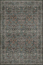 Dark Green 4x6 Entryway Rug, Washable Area Rug 4x6 - Image 3