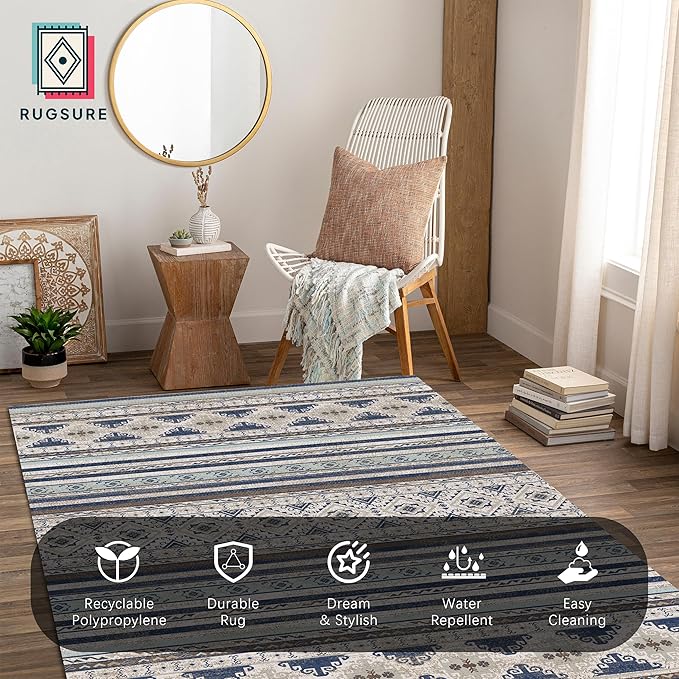 RUGSURE Washable Area Rugs 9' x 12' - Image 4