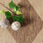 Nuloom Outdoor Performance Collection Sabina Brown/Ivory, High Traffic - Image 9