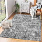 YARNSCAPE Vintage 5' x 7' Washable Area Rug - Image 5