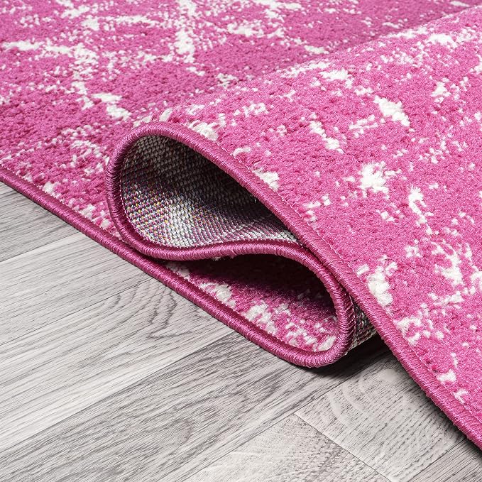 JONATHAN Y Boho Vintage Diamond Fuchsia/Ivory Runner Rug 2X8 ft, Moroccan Hype - Image 5