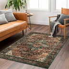 Moynesa Ultra-Thin Washable Vintage Area Rug - Image 9